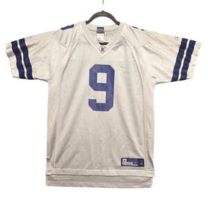 Reebok‎ Tony Romo Dallas Cowboys NFL Jersey Youth XL White 9 Football 18-20